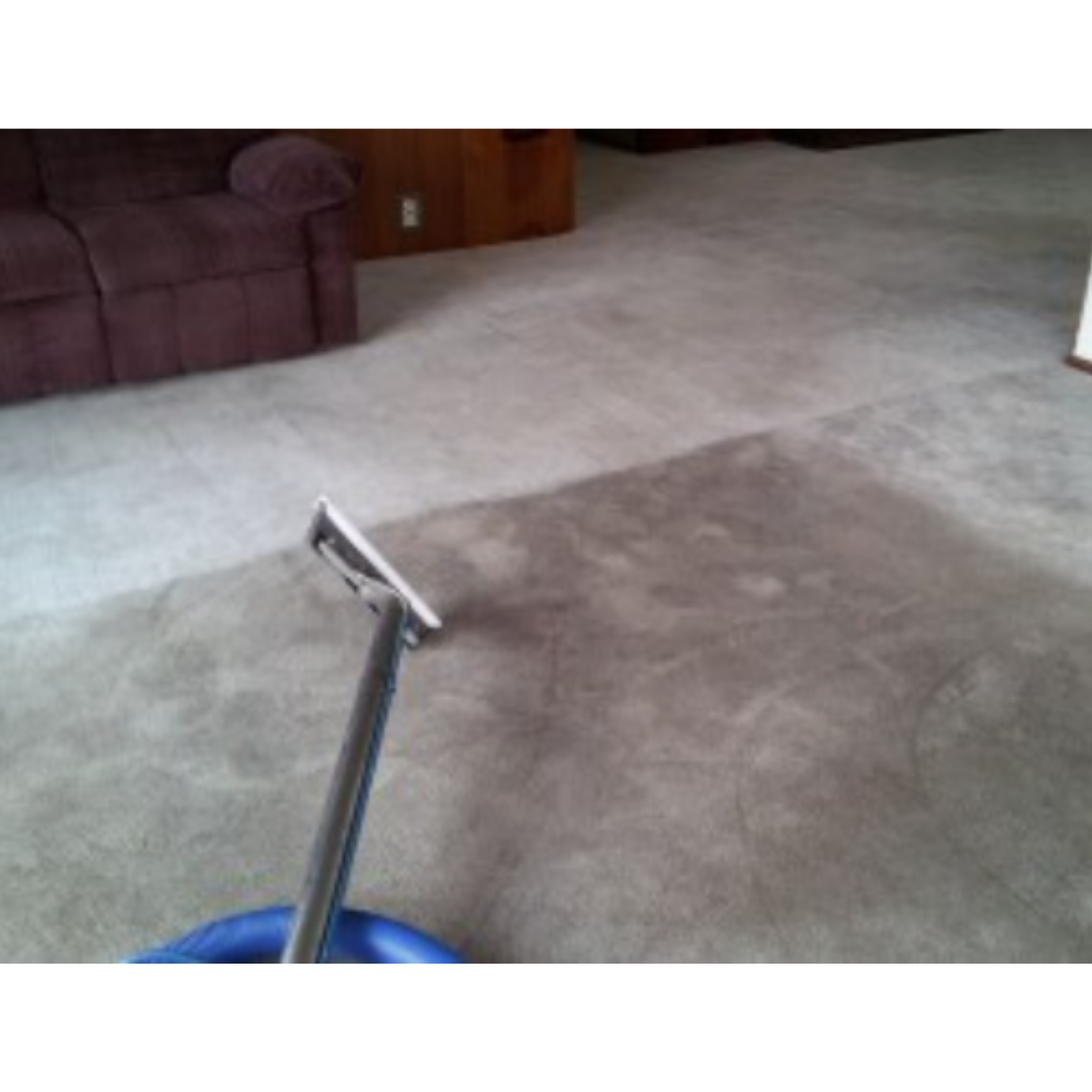 Professional steam carpet cleaning removing embedded soil