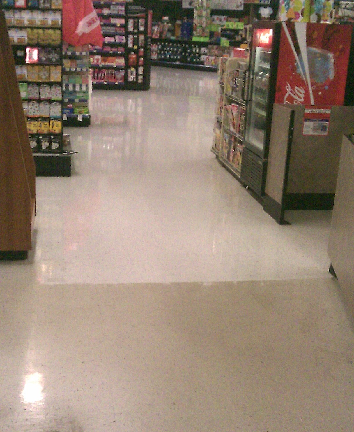 Commercial VCT floor waxing and maintenance by A-1 Cleaning Service, Humboldt County CA