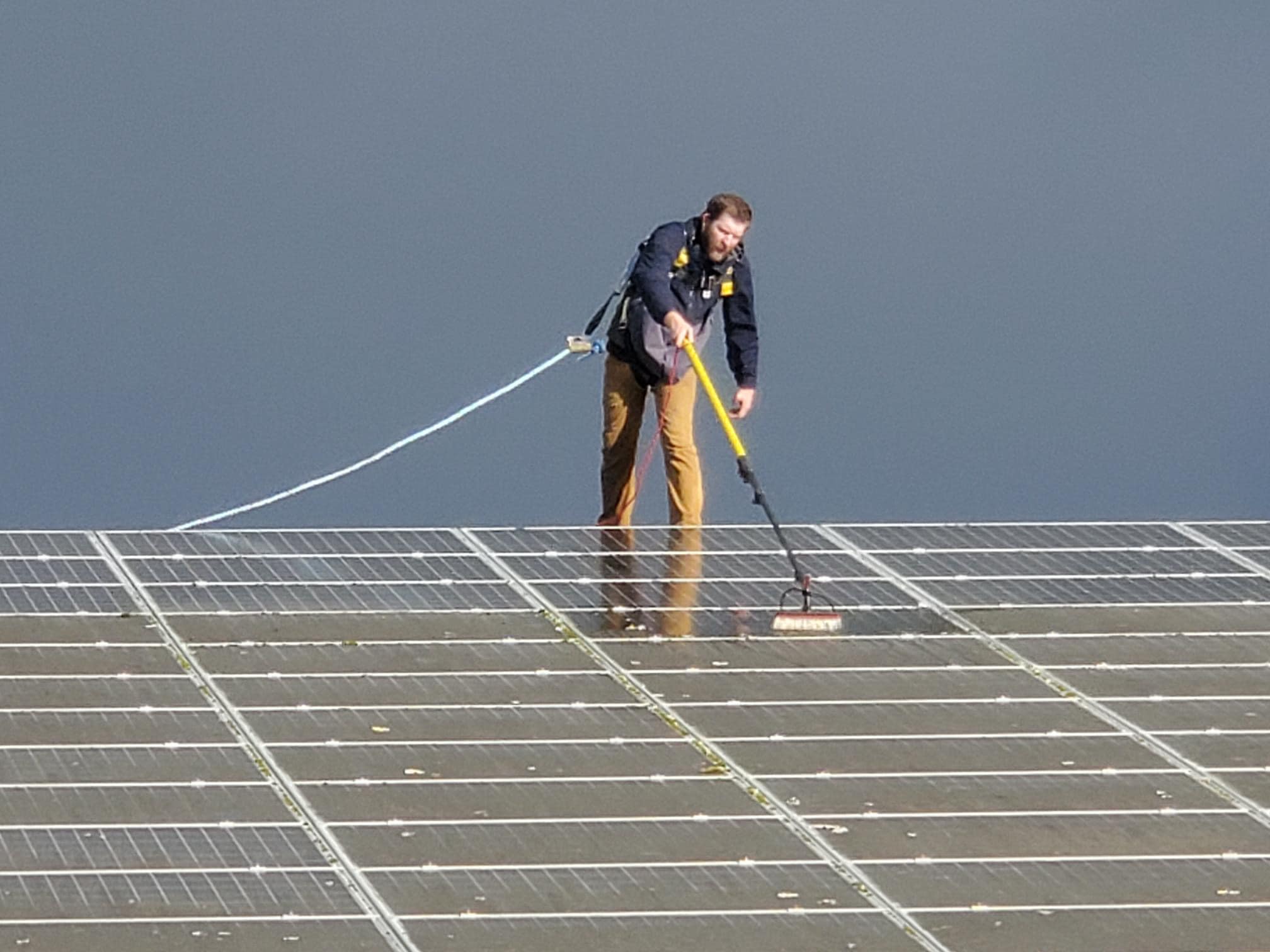 Solar panel cleaning services for residential and commercial properties