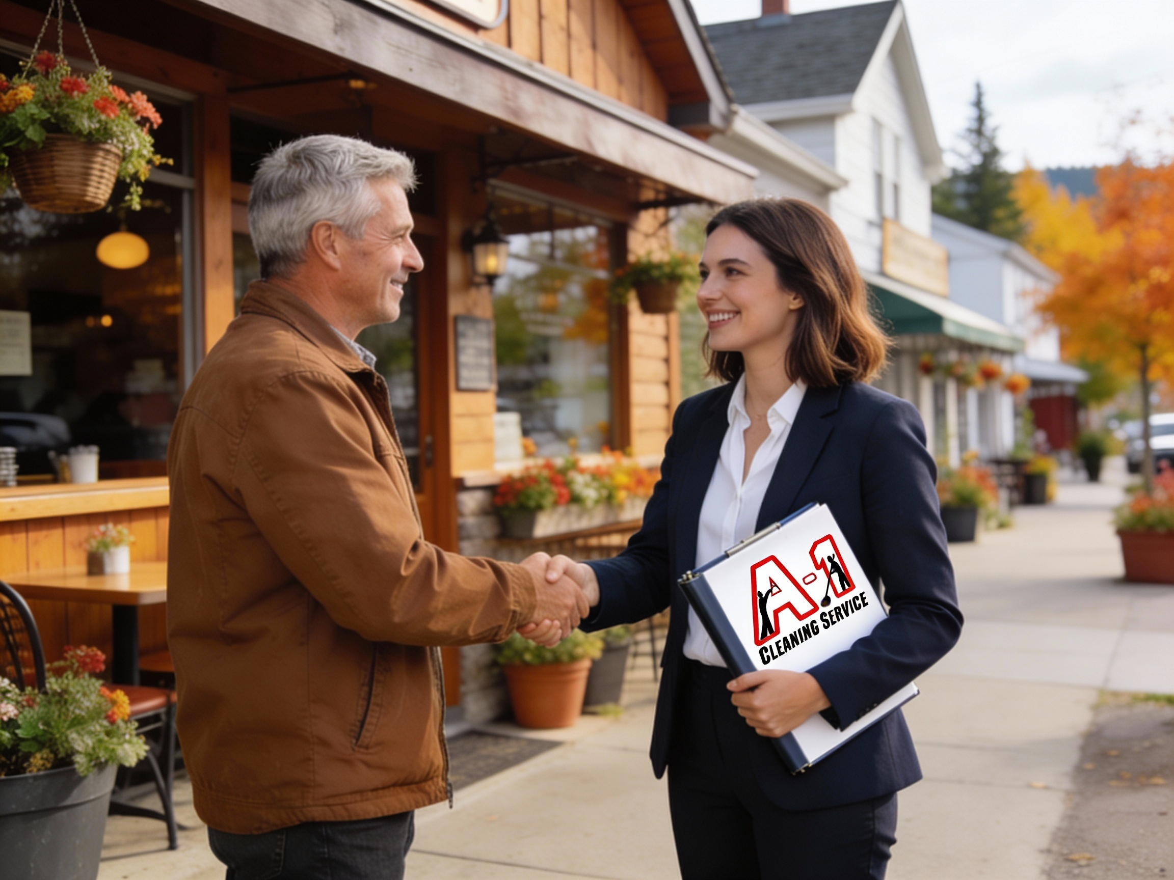 l business owner in Eureka, California during a community outreach visit