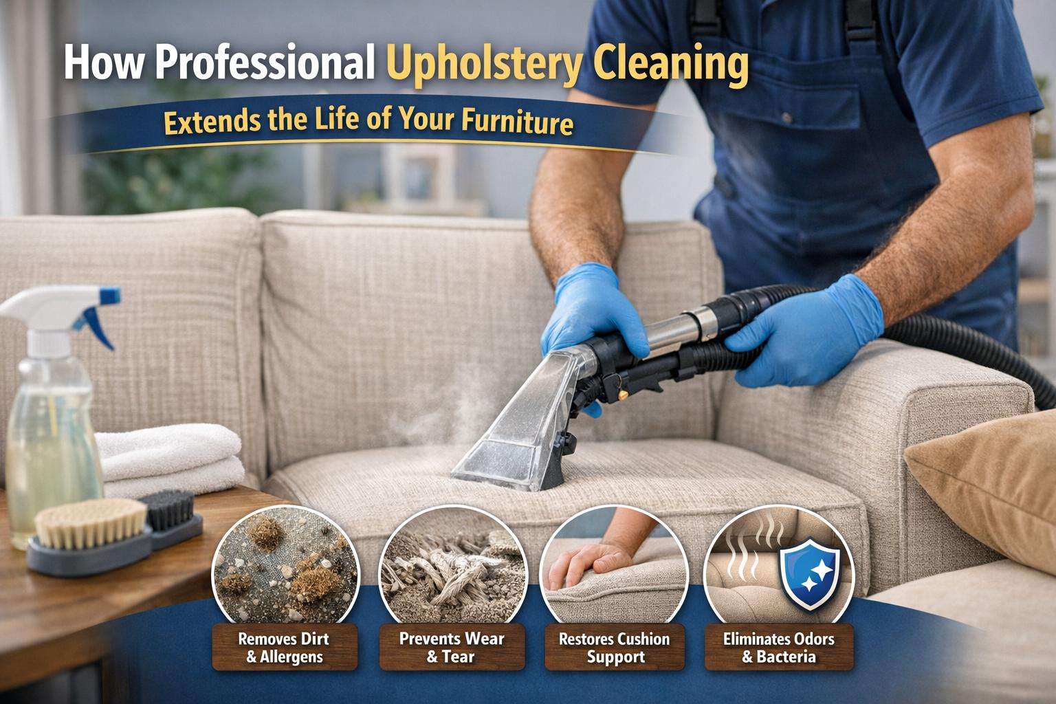 How Professional Upholstery Cleaning Extends the Life of Your Furniture